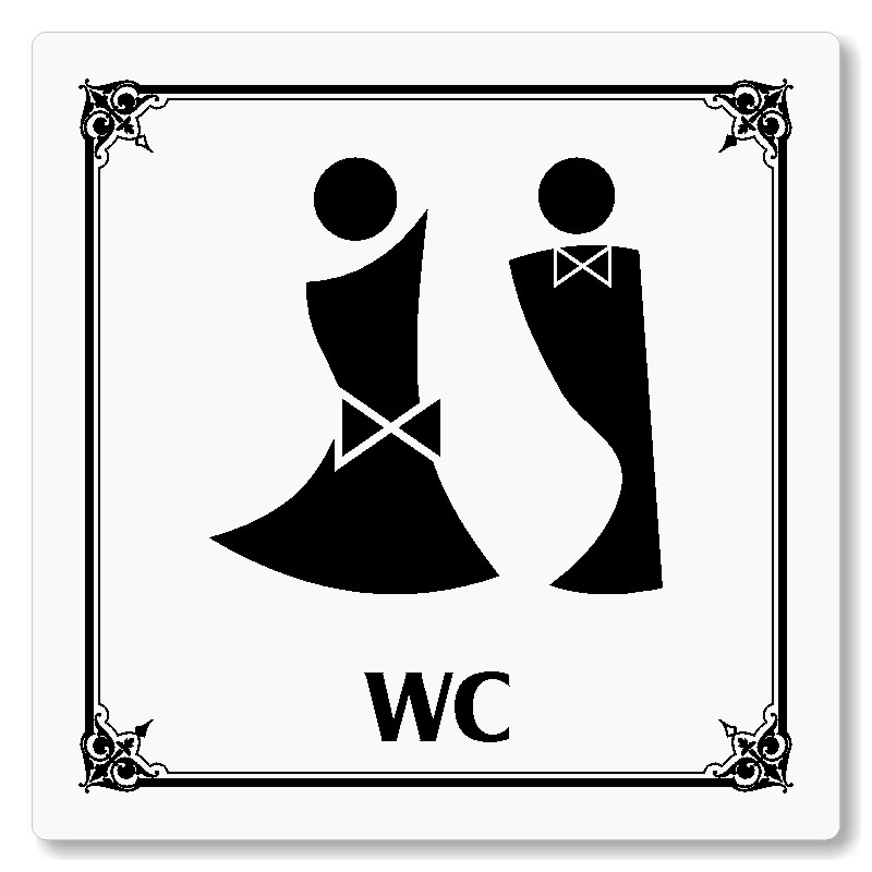 WC společné, 118x118mm, bílá, Nebraska